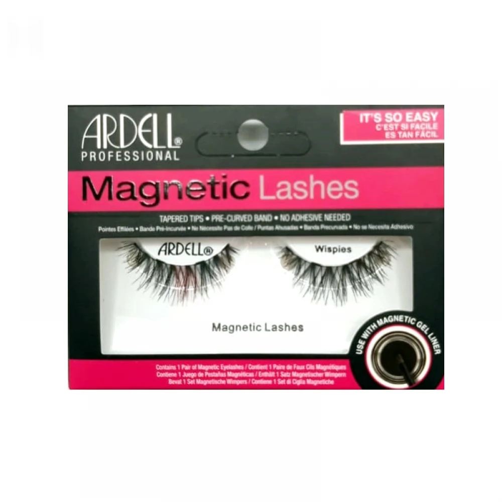 Gene False Ardell Magnetice Wispies - Gene False Magnetice Din 100% Din Par Natural, Usor De Indepartat - Produs